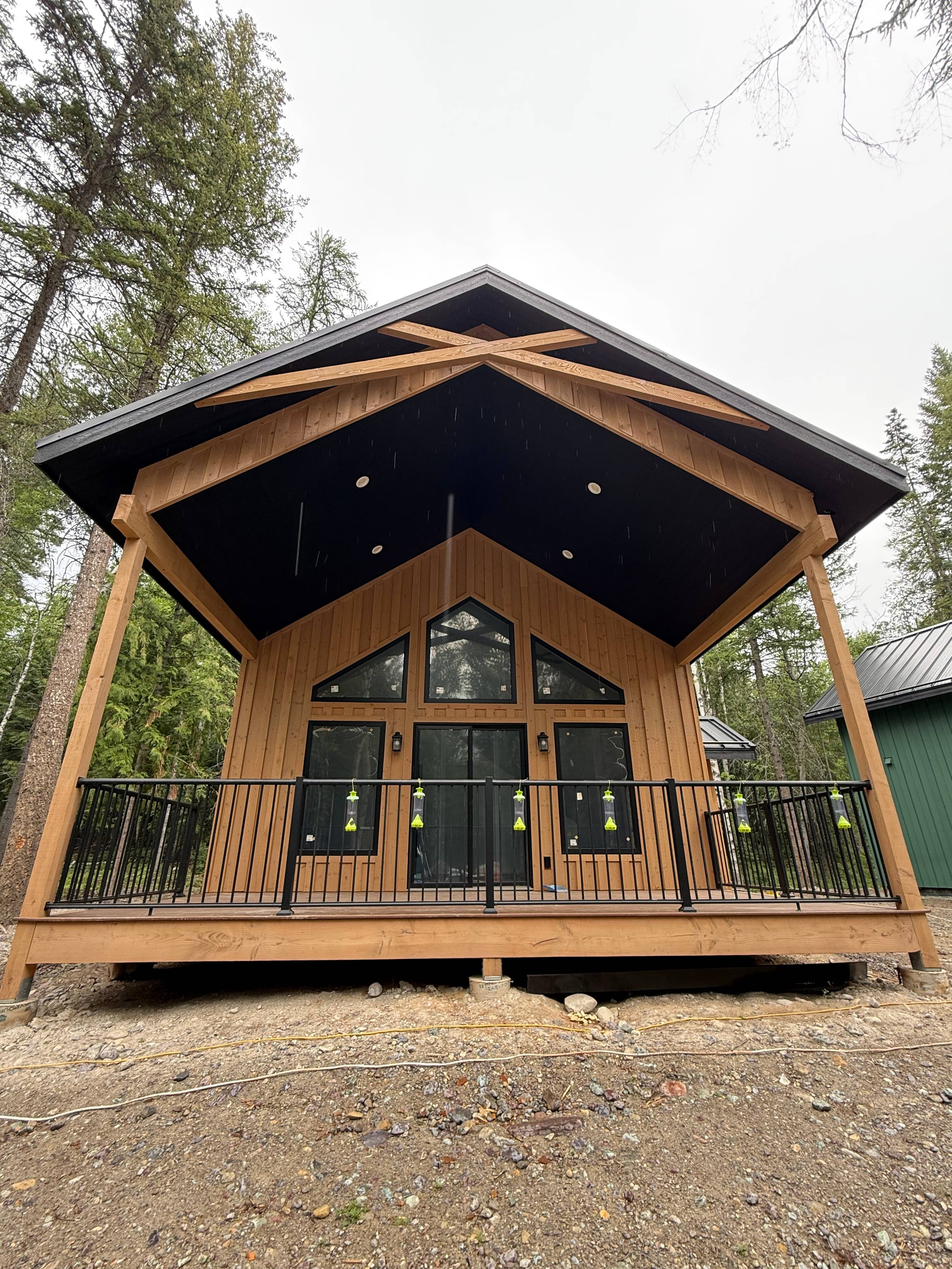 white cabin